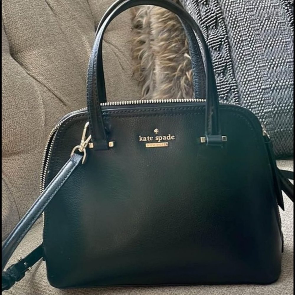 Kate Spade Black Patterson Drive Small Dome Satchel
